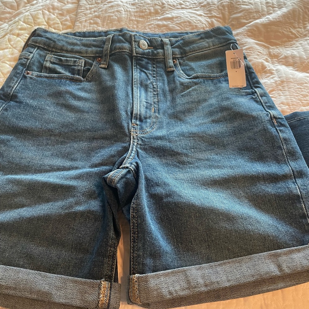 Gap High Waisted OG Straight Jean Shorts - 7in